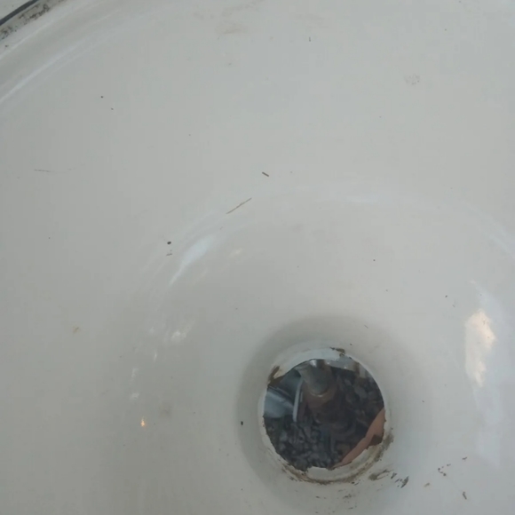 14" Porcelain Antique industrial lamp shade - Picture 3 of 3